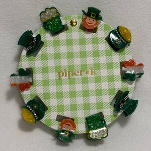 Piper K St. Patrick's Day Mini Hair Clips Set - NIP